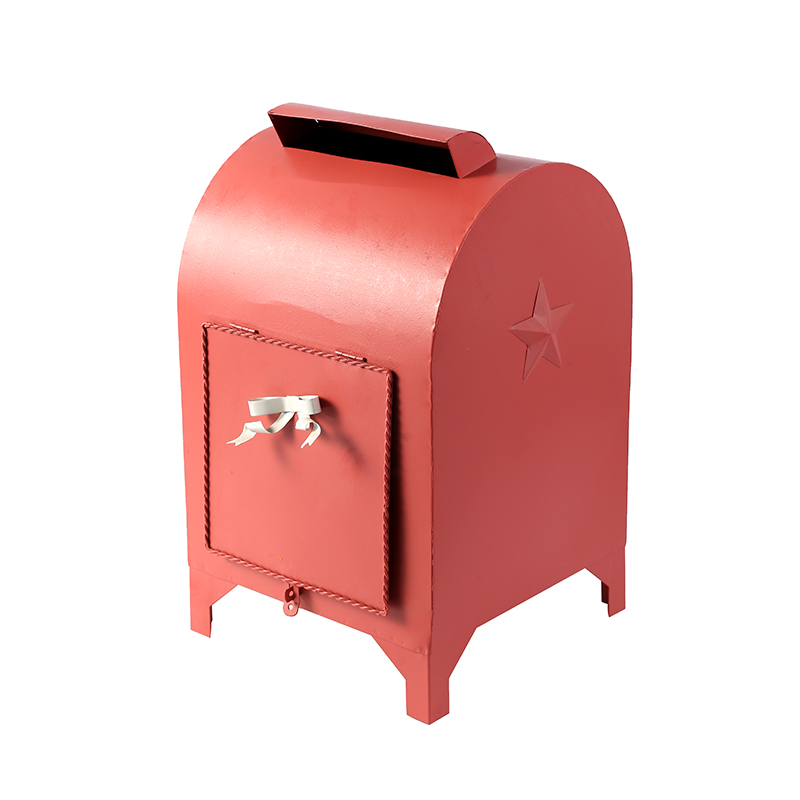 Cutie poștală adorabilă montată pe post, cutie poștale decorative încuiate de grădină