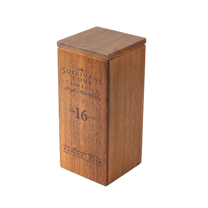 Cutie de depozitare din lemn de formă pătrată de înaltă calitate cu capac
