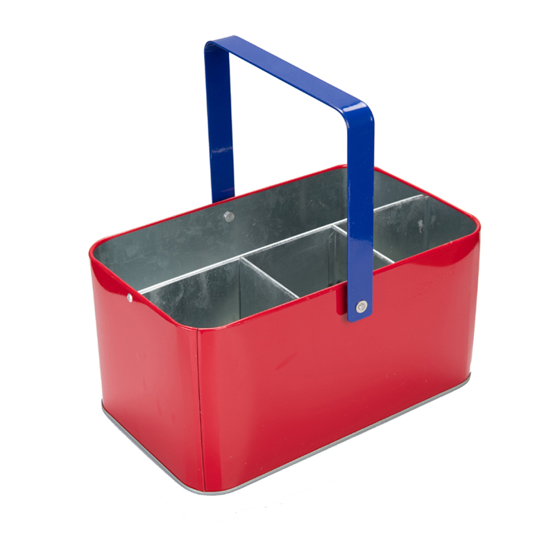 Cutie de scule din metal galvanizat Carry-All Serveware cu mâner